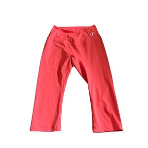 Gymshark orange cropped legging